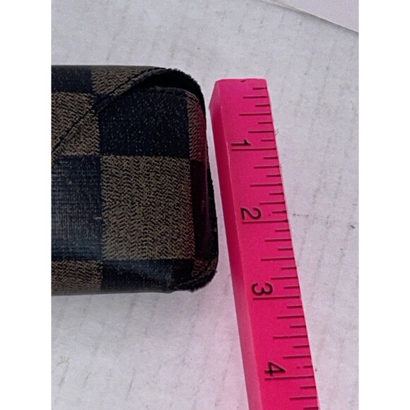 Vintage FENDI Italy Brown Classic Checkered Sunglass CASE ONLY - Picture 14 of 16